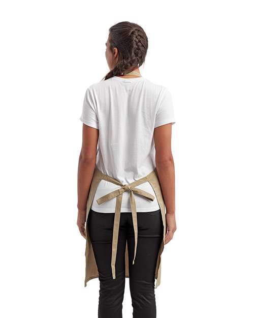 Artisan Collection by Reprime RP154 Recycled Pocket Bib Apron - Back view