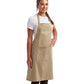 Artisan Collection by Reprime RP154 Recycled Pocket Bib Apron - Side view