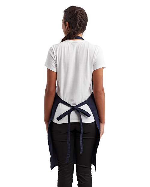 Artisan Collection by Reprime RP154 Recycled Pocket Bib Apron - Back view