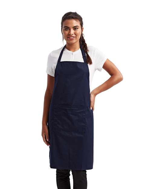 Artisan Collection by Reprime RP154 Recycled Pocket Bib Apron - Front view