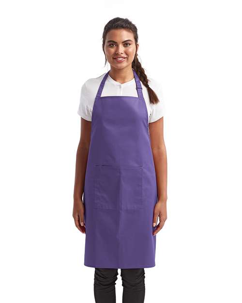 Artisan Collection by Reprime RP154 Recycled Pocket Bib Apron - Front view