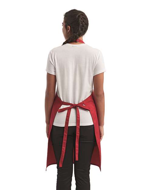 Artisan Collection by Reprime RP154 Recycled Pocket Bib Apron - Back view