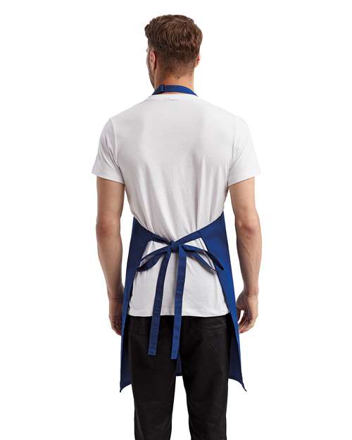 Artisan Collection by Reprime RP154 Recycled Pocket Bib Apron - Back view