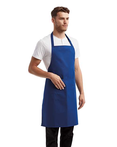 Artisan Collection by Reprime RP154 Recycled Pocket Bib Apron - Side view