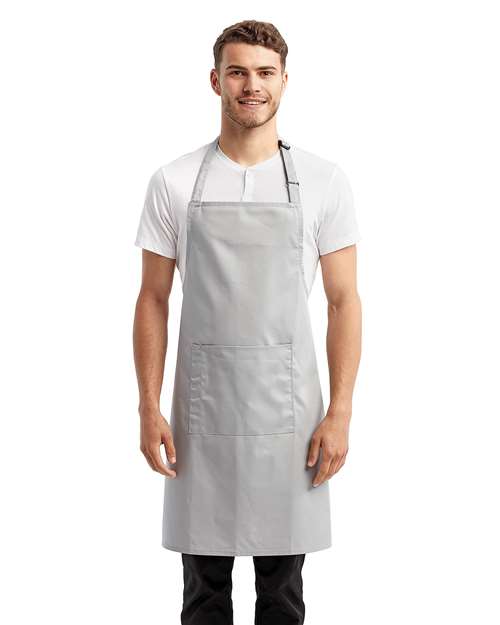 Artisan Collection by Reprime RP154 Recycled Pocket Bib Apron - Front view