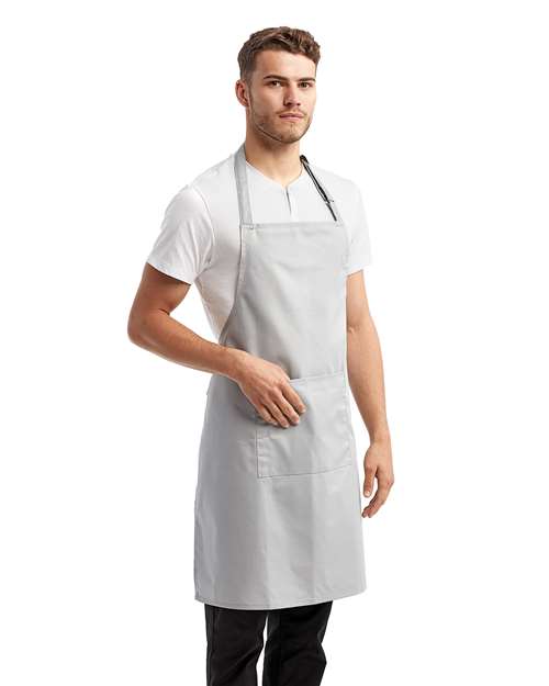 Artisan Collection by Reprime RP154 Recycled Pocket Bib Apron - Side view