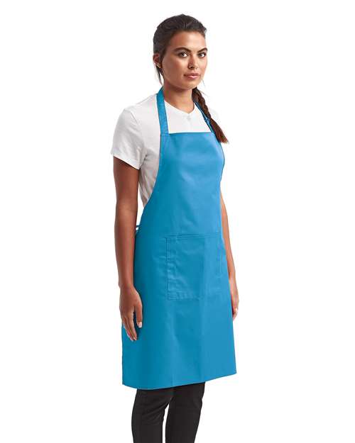 Artisan Collection by Reprime RP154 Recycled Pocket Bib Apron - Side view