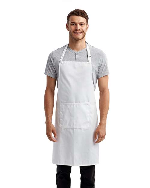 Artisan Collection by Reprime RP154 Recycled Pocket Bib Apron - Front view