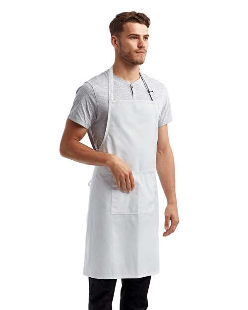 Artisan Collection by Reprime RP154 Recycled Pocket Bib Apron - Side view