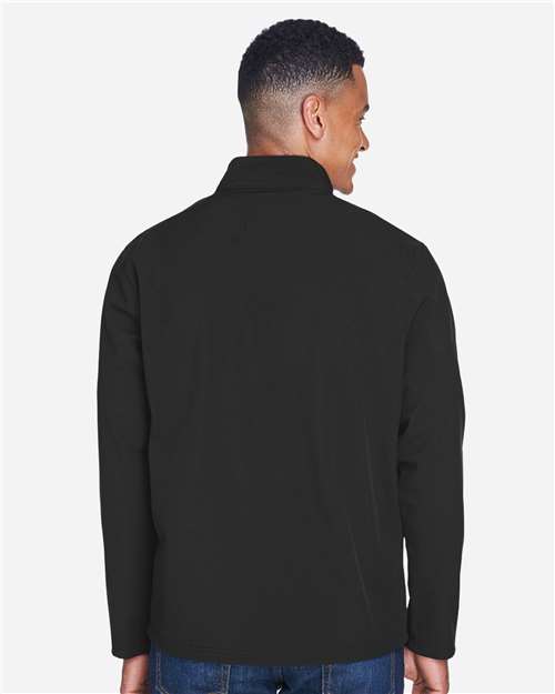 Team 365 TT80 Men's Leader Soft Shell Jacket - Back view