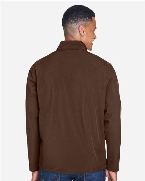 Team 365 TT80 Men's Leader Soft Shell Jacket - Back view