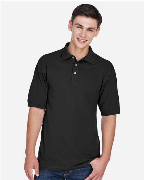 Harriton M265 Men's Easy Blend? Polo - Front view