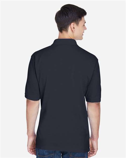 Harriton M265 Men's Easy Blend? Polo - Back view