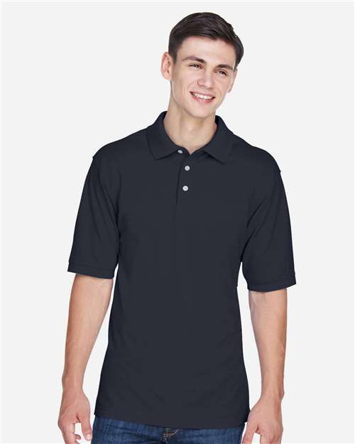 Harriton M265 Men's Easy Blend? Polo - Front view