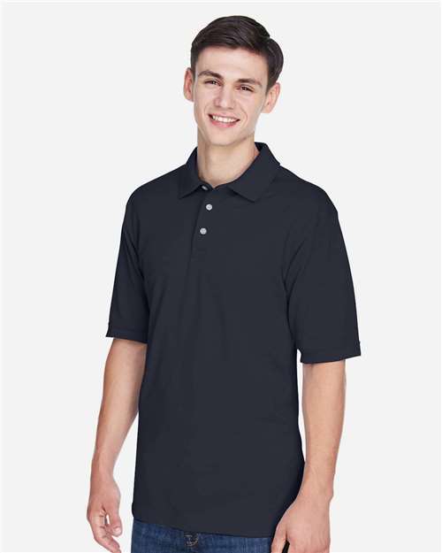 Harriton M265 Men's Easy Blend? Polo - Side view
