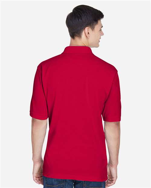 Harriton M265 Men's Easy Blend? Polo - Back view
