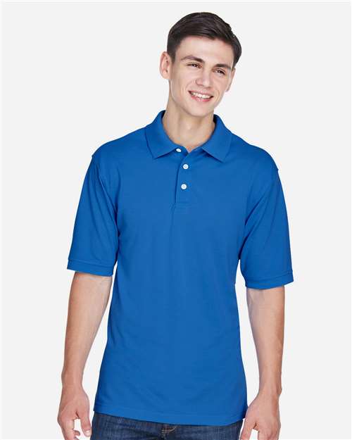 Harriton M265 Men's Easy Blend? Polo - Front view