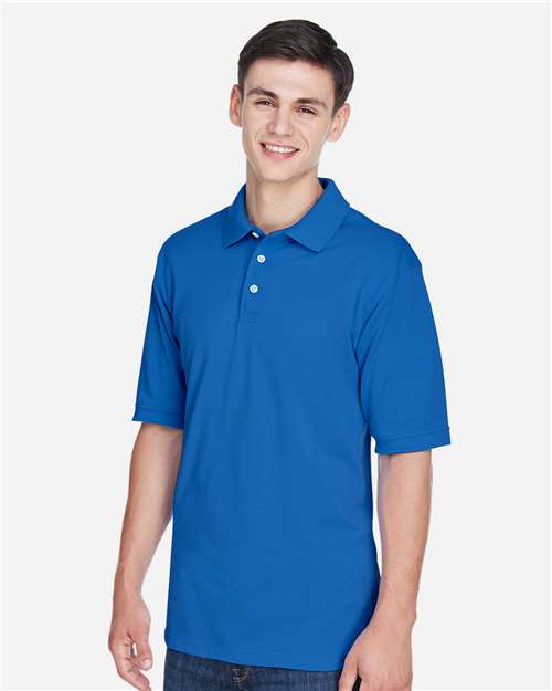 Harriton M265 Men's Easy Blend? Polo - Side view