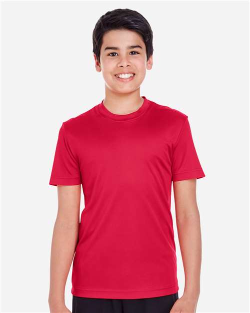 Team 365 TT11Y Youth Zone Performance T-Shirt - Front view