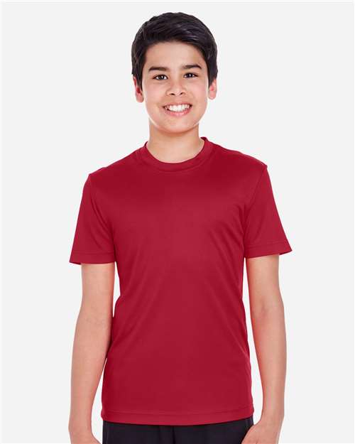 Team 365 TT11Y Youth Zone Performance T-Shirt - Front view