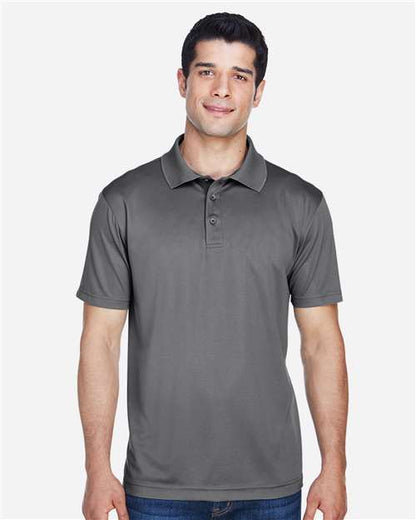 Harriton M315 Men's Polyester Jersey Polo - Front view