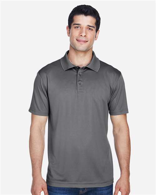 Harriton M315 Men's Polyester Jersey Polo - Front view