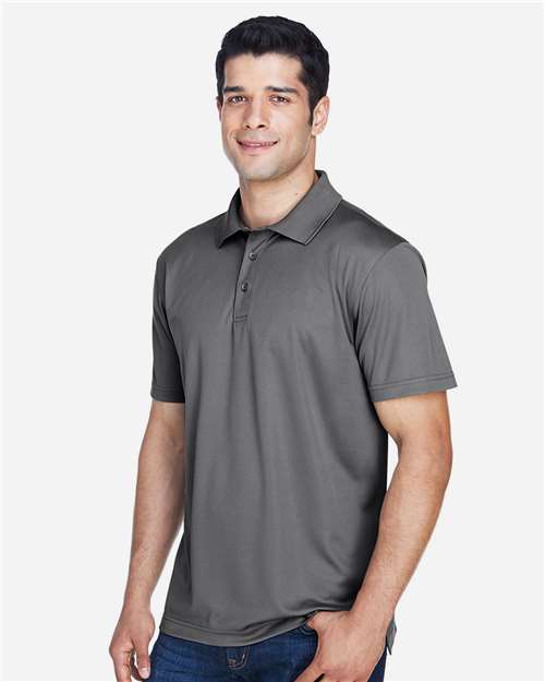 Harriton M315 Men's Polyester Jersey Polo - Side view