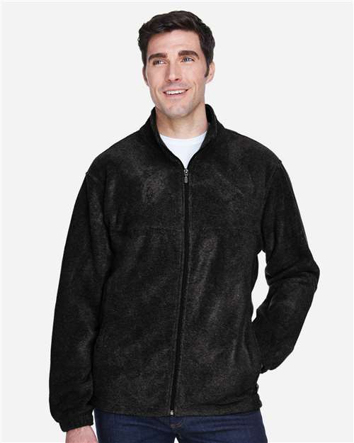 Harriton M990 Men's Full-Zip Fleece - Front view