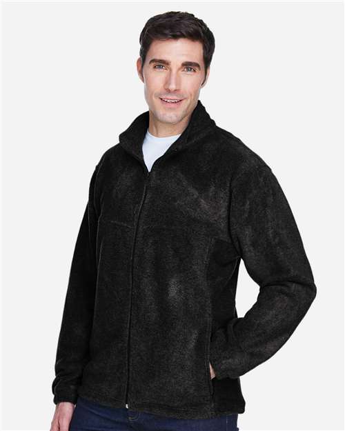 Harriton M990 Men's Full-Zip Fleece - Side view