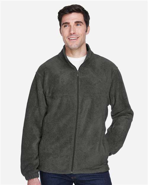 Harriton M990 Men's Full-Zip Fleece - Front view