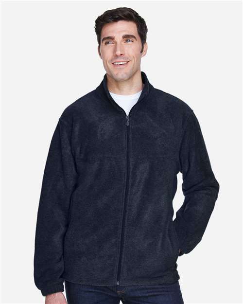 Harriton M990 Men's Full-Zip Fleece - Front view