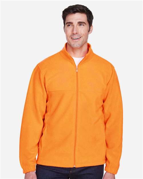 Harriton M990 Men's Full-Zip Fleece - Front view
