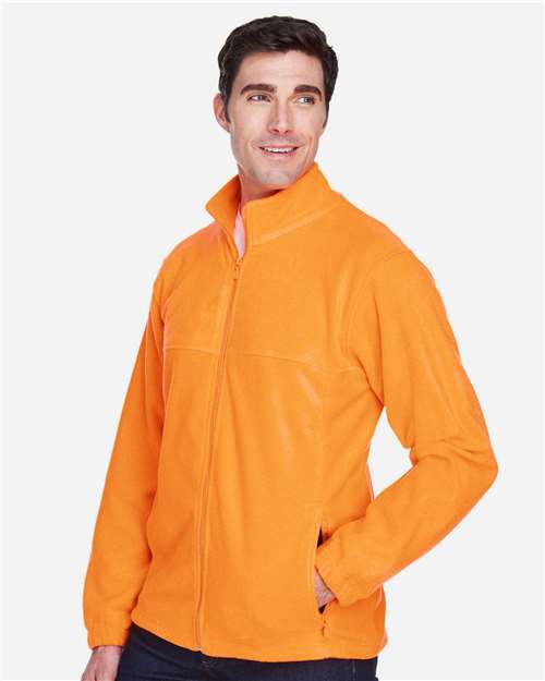 Harriton M990 Men's Full-Zip Fleece - Side view