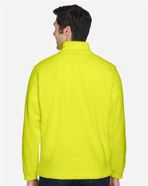 Harriton M990 Men's Full-Zip Fleece - Back view