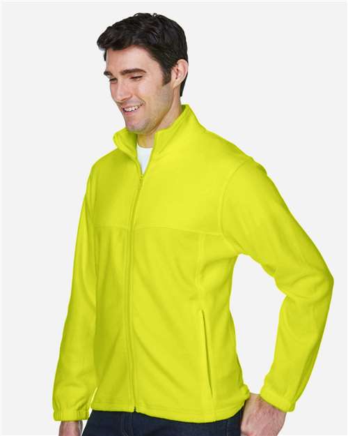 Harriton M990 Men's Full-Zip Fleece - Side view