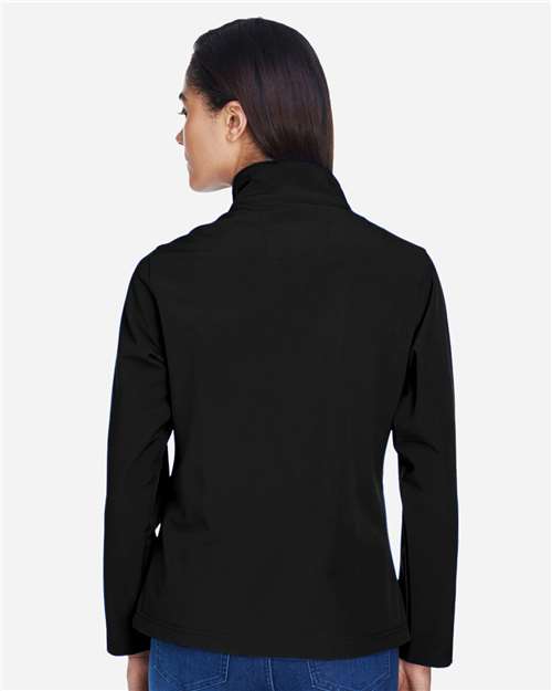 Team 365 TT80W Women's Leader Soft Shell Jacket - Back view