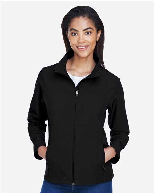 Team 365 TT80W Women's Leader Soft Shell Jacket - Front view
