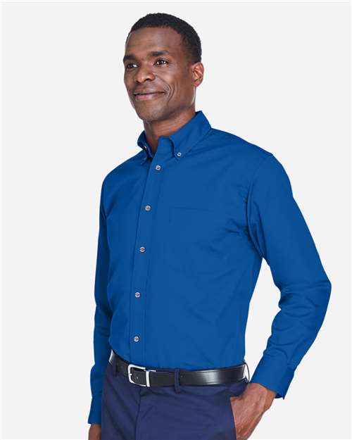 Harriton M500 Men's Easy Blend? Twill?Shirt - Side view