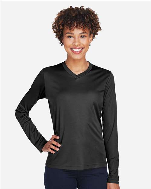 Team 365 TT11WL Women's Zone Performance Long Sleeve T-Shirt - Front view