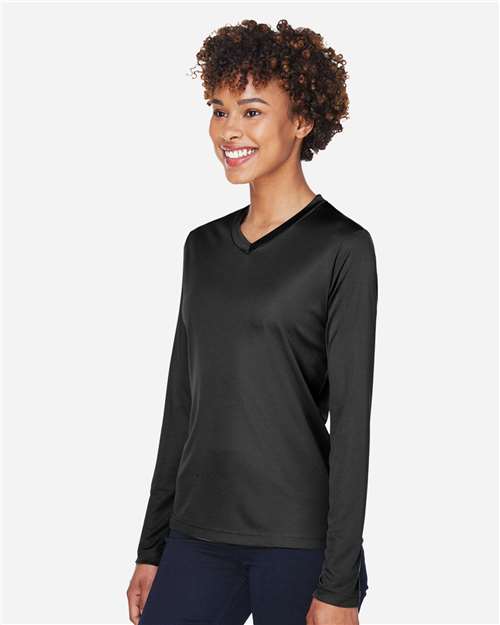 Team 365 TT11WL Women's Zone Performance Long Sleeve T-Shirt - Side view