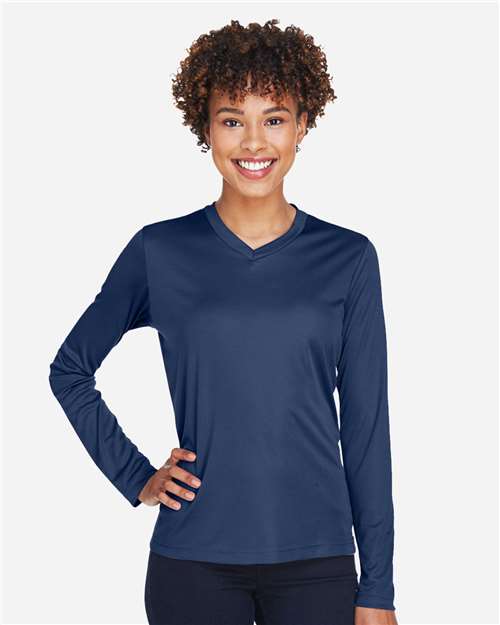 Team 365 TT11WL Women's Zone Performance Long Sleeve T-Shirt - Front view