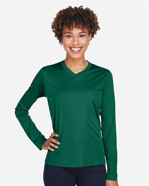 Team 365 TT11WL Women's Zone Performance Long Sleeve T-Shirt - Front view