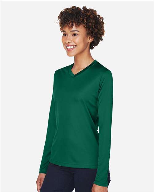 Team 365 TT11WL Women's Zone Performance Long Sleeve T-Shirt - Side view