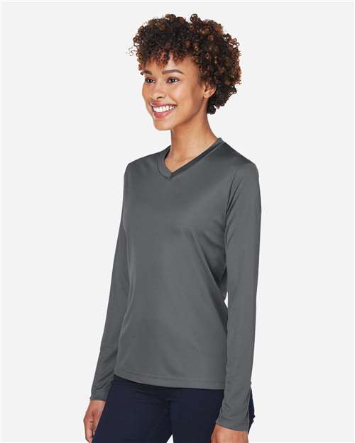 Team 365 TT11WL Women's Zone Performance Long Sleeve T-Shirt - Side view