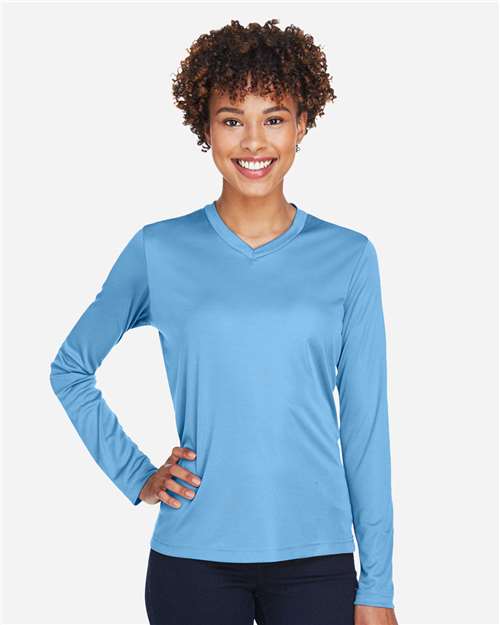 Team 365 TT11WL Women's Zone Performance Long Sleeve T-Shirt - Front view