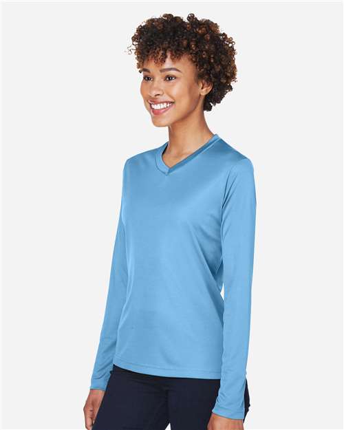 Team 365 TT11WL Women's Zone Performance Long Sleeve T-Shirt - Side view