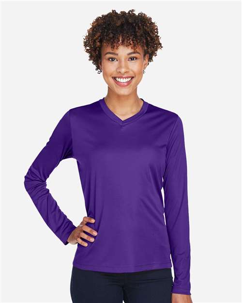 Team 365 TT11WL Women's Zone Performance Long Sleeve T-Shirt - Front view