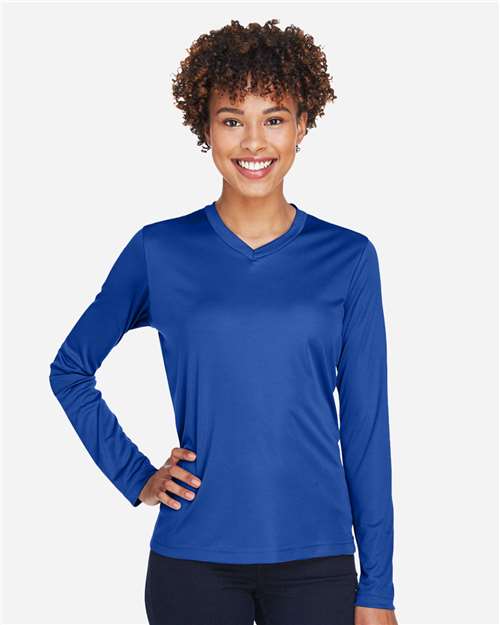 Team 365 TT11WL Women's Zone Performance Long Sleeve T-Shirt - Front view
