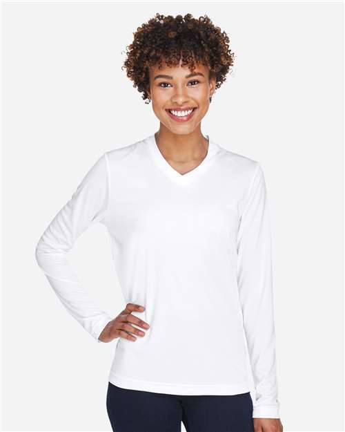 Team 365 TT11WL Women's Zone Performance Long Sleeve T-Shirt - Front view