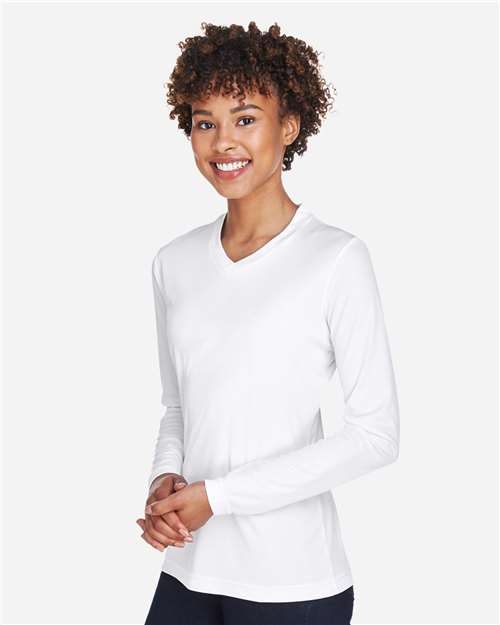Team 365 TT11WL Women's Zone Performance Long Sleeve T-Shirt - Side view